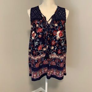 Tunic sleeveless blouse